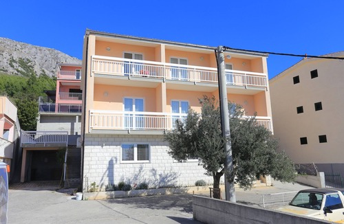 Stanici Apartment | Studio flat with balcony and sea view Stanići, Omiš (AS-2818-a)