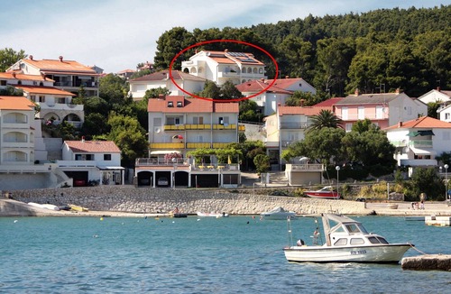 Banjol Apartment | Studio flat with balcony and sea view Banjol (Rab) (AS-5022-a)
