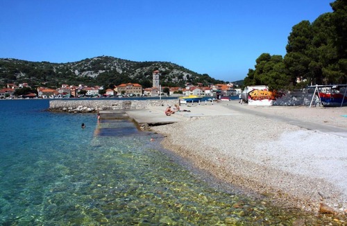 Tijesno Apartment | Studio flat with balcony and sea view Tisno, Murter (AS-5106-a)