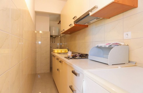 Baska Voda Apartment | Studio flat with terrace and sea view Baška Voda, Makarska (AS-2678-a)