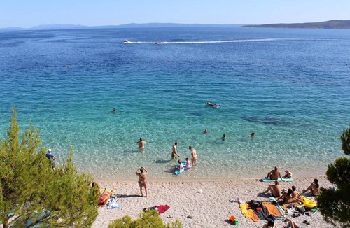 Baska Voda Apartment | Studio flat with terrace and sea view Baška Voda, Makarska (AS-6872-e)
