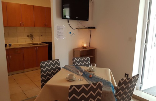 Zrce Apartment | Studio flat with terrace Novalja, Pag (AS-6504-a)