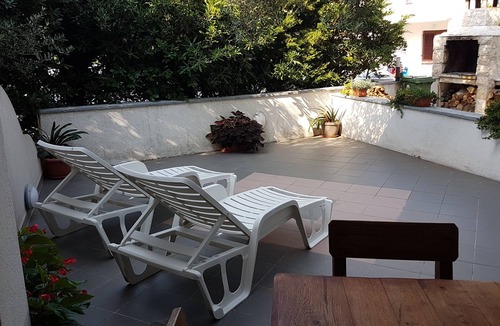 Zrce Apartment | Studio flat with terrace Novalja, Pag (AS-6504-a)