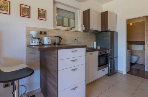 Dramalj Apartment | Studio mit Terrasse