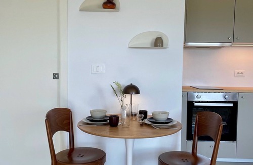 Sempas Apartment | Studio with private balcony, great views and stylish interior in Vipava Valley