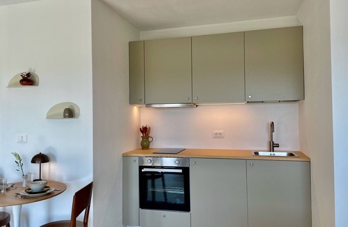 Sempas Apartment | Studio with private balcony, great views and stylish interior in Vipava Valley