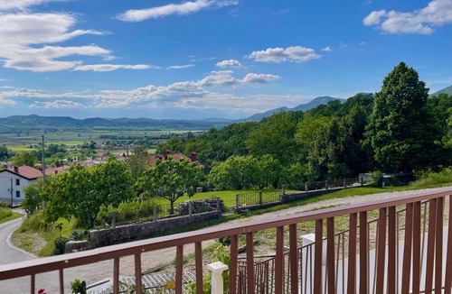 Sempas Apartment | Studio with private balcony, great views and stylish interior in Vipava Valley