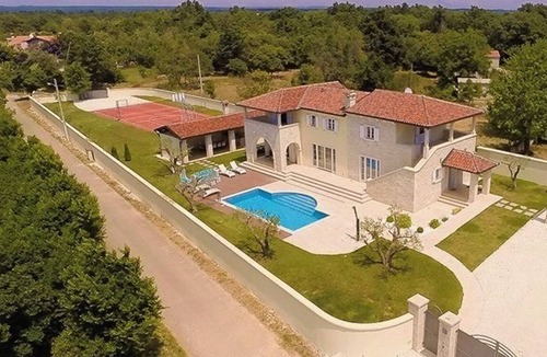 Jursici House | Stylish Villa ***** with heated swimming pool, summer kitchen and sports ground