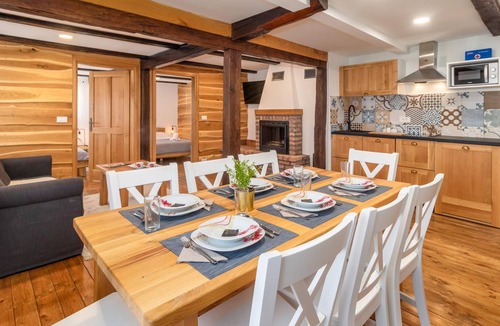 Krnjak House | This beautifully furnished cottage with hydromassage and sauna is located in a beautiful natural env