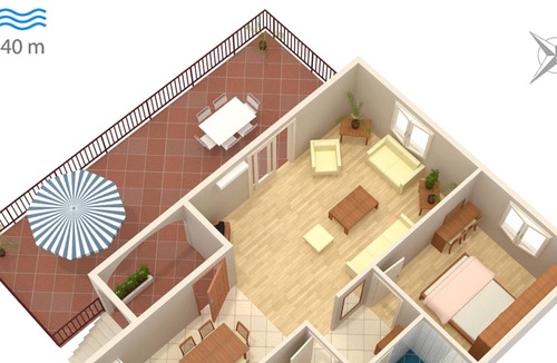 Kozarica Apartment | Two bedroom apartment near beach Kozarica, Mljet (A-4950-a)
