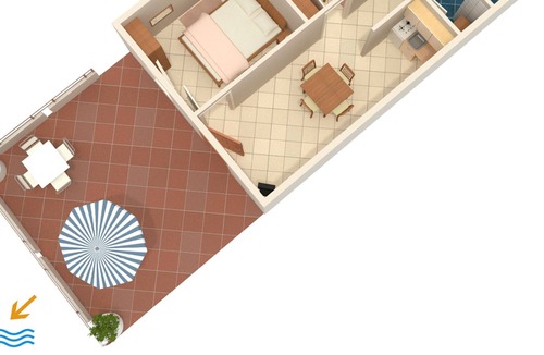 Novalja Apartment | Two bedroom apartment near beach Novalja, Pag (A-4114-b)