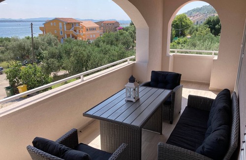 Kraj Apartment | Two bedroom apartment with terrace and sea view Tkon, Pašman (A-23194-a)