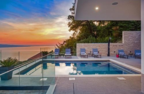 Celina Villa | Villa Dispet, sea view, heated pool, cinema, wellness