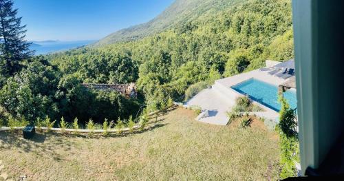 Moscenicka Draga House | Villa in Hanglage mit Pool und Meerblick