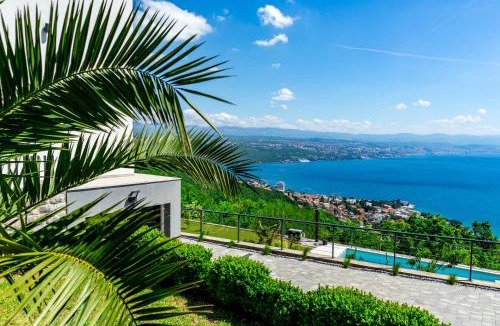 Veprinac Villa | Villa K Opatija with a heated pool, gym, sauna, astonishing sea view