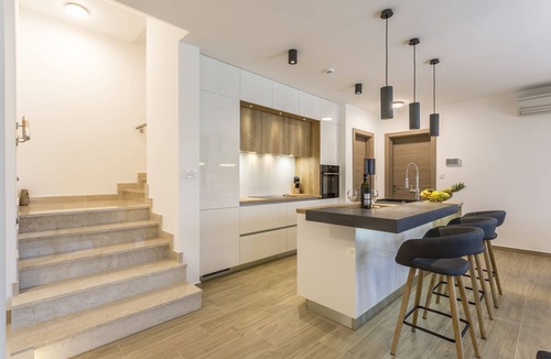 Kastel Kambelovac Villa | VILLA KAMBEL EAST - heated pool, 50m to the sea , jacuzzi, quiet neighborhood.
