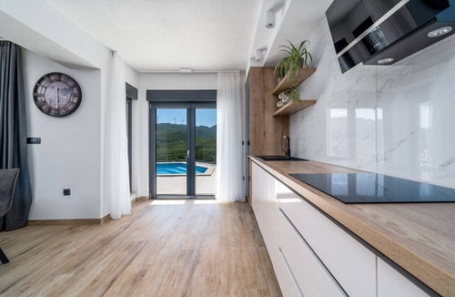 Blato na Cetini Villa | Villa Neda - modern and comfortable accommodation with a Heated pool with massage, Whirlpool, Infrared Sauna, view of Cetina, and natural environment of the Omiš hinterland