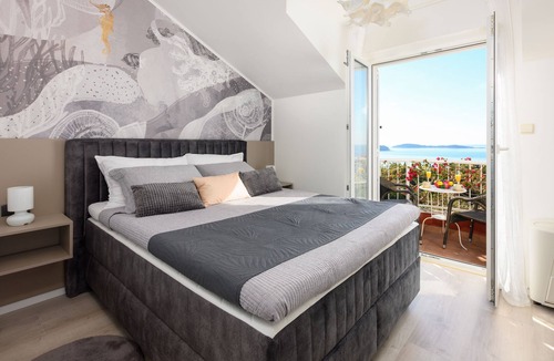 Plat House | Villa Panorama Dubrovnik - Comfort Double Room with Balcony and Sea View