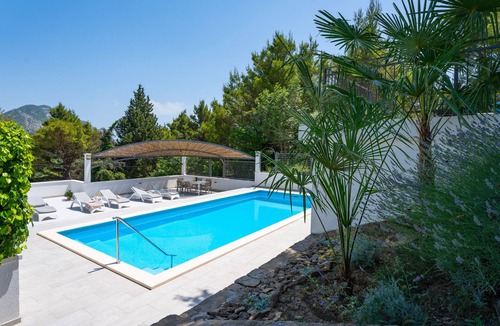 Omis Villa | Villa PROVOS with 40m2 private pool, sauna, max 8 person, 7km from sandy beach