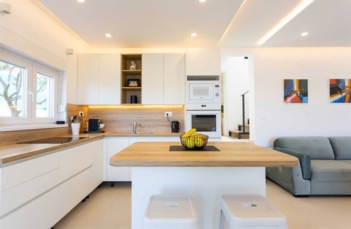 Podglavica Villa | Villa Sea Touch - beachfront villa for eight, amazing views and a heated pool by MyWaycation