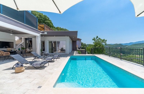 Blato na Cetini Villa | Villa Stella with 32 sqm private heated pool, Jacuzzi, Sauna, Media room, 3 bedrooms, 6+2 pax