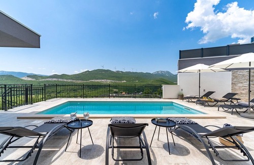 Blato na Cetini Villa | Villa Stella with 32 sqm private heated pool, Jacuzzi, Sauna, Media room, 3 bedrooms, 6+2 pax