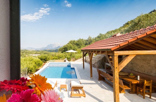 Zvecanje Villa | Villa with a view to nature, hydromassage heated pool, authentic stone property