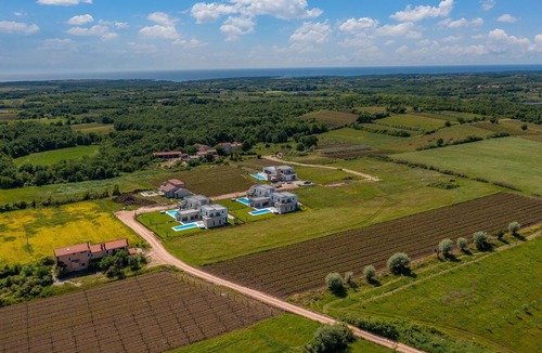 Nova Vas Villa | Wonderful private villa with A/C, hot tub, WIFI, private pool, TV, terrace and pets allowed