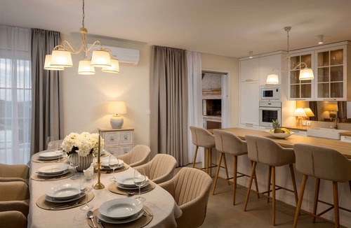 Dvornica Villa | Your Seaview Haven for 8 with Saltwater Pool, close to beaches