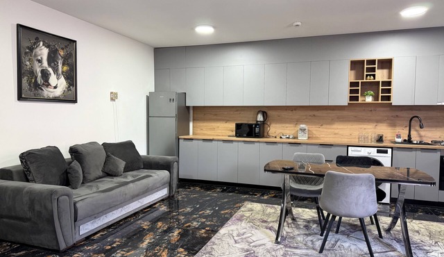 2-bedroom apartment in cool Craiova with AC for relaxing stays in Craiova