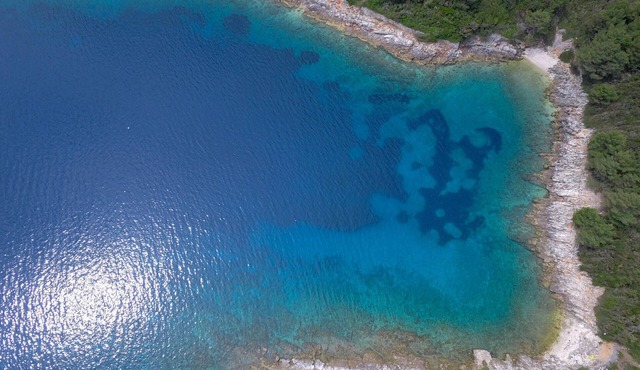 A vacation home suitable for families located on an island in the Croatian Adriatic Sea.