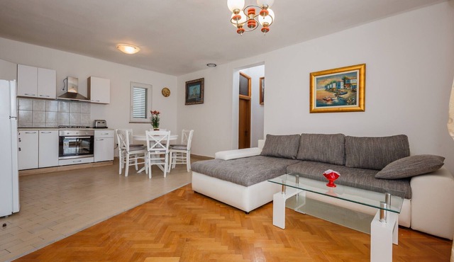 A1 - apt with the sea view, two terraces, parking and garden