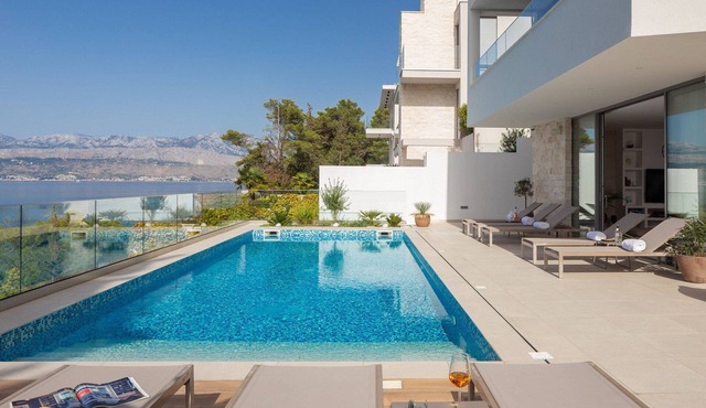 Beachfront Villa Charisma with Pool in Splitska