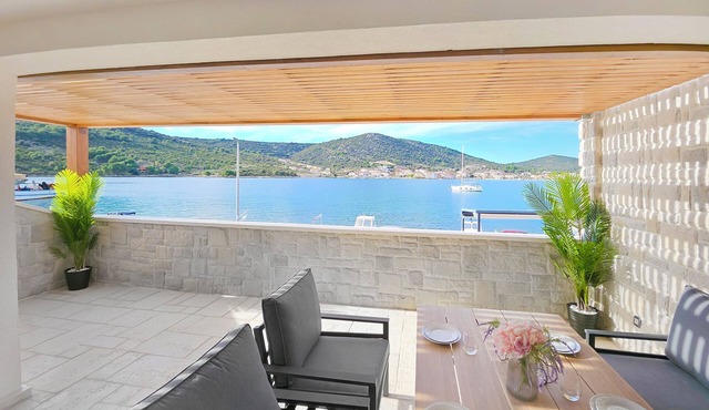 Beachfront Villa with private Indoor Pool and stunning Sea View