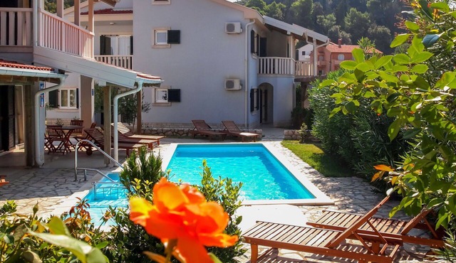 Beautiful apartment for 4 guests with pool, WIFI, A/C, TV, balcony and pets allowed in Senj