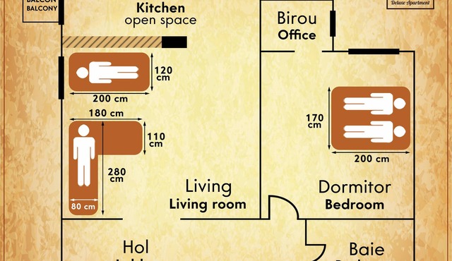 Castle Deluxe Apartment - all the comforts of Home in Arad