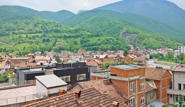 Central Private Apartment with Views in Pejë