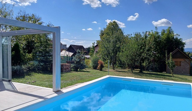 Charming home with pool and jacuzzi amid vineyards near Kloštar Ivanić.