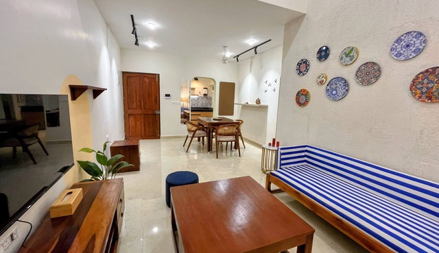 Cozy 2BHK by Bambolim Beach & Grand Hyatt – Embrace Susegad Living in Bambolim