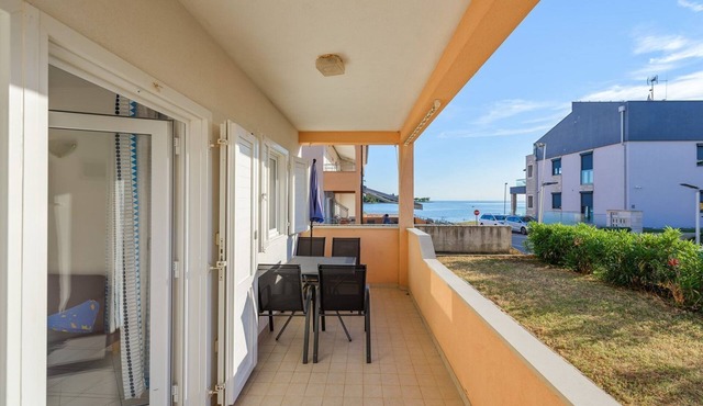 Dog-friendly apartment just 60 metres from the beach with private parking, air conditioning, WiFi