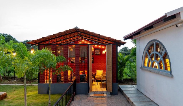 ELIVAAS Signature Arka Elysia 3-BHK Pondicherry-Inspired Villa with Cabana, Swing Sit-Out, Garden & Alfresco Dining in Kaglipur