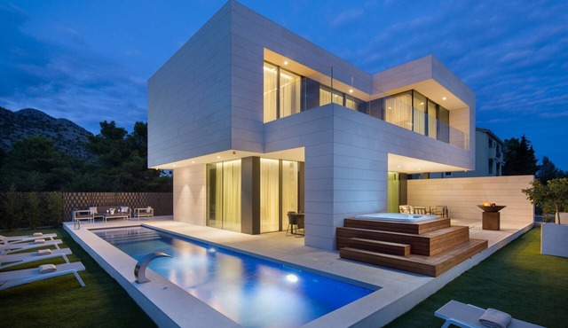 Exclusive Villa Calma II - heated pool&spa sea view, quiet area, family