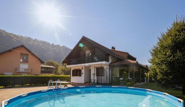 Family friendly house with a swimming pool Blaževci, Gorski kotar (K-21038)