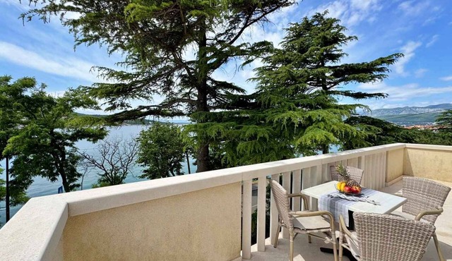 Holiday flat with sea view 20 m from the coast