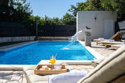 House Runjic w pool large garden and playground