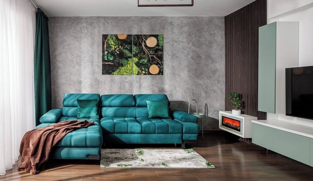 Kronsmart Apartment: Cozy Fireplace and Free Parking in Brașov