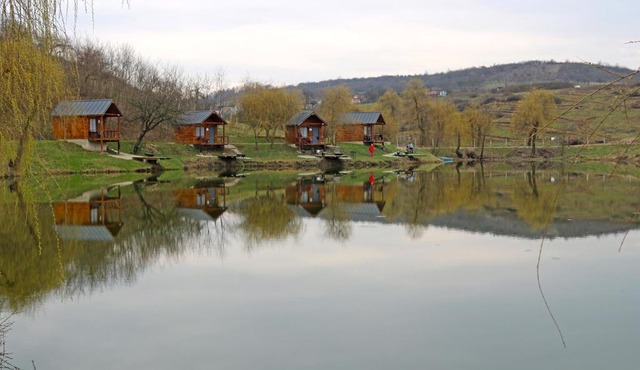 Lac Sanmarghita - Cabin with lake view terrace in Mica