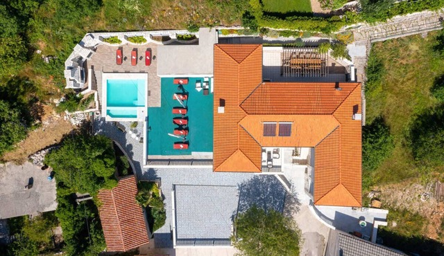 large stately villa with wellness and heated infinity pool