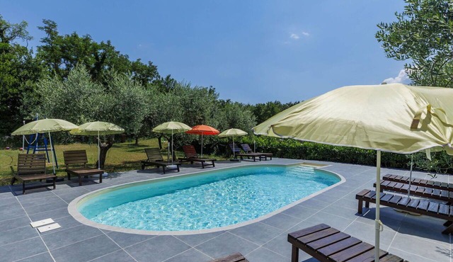 Lovely apartment for 5 guests with WIFI, A/C, pool, TV and terrace in Labin