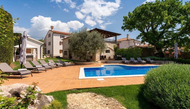 Luxurious property for 14 persons with swimming pool in central Istria